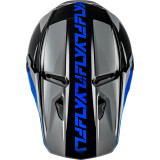Casque FLY RACING Kinetic Crest - gris/noir/bleu | Oxmoto