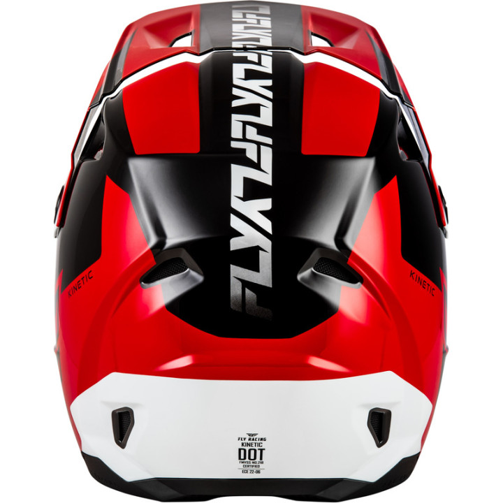 Casque FLY RACING Kinetic Crest - rouge/noir/blanc | Oxmoto