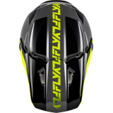 Casque FLY RACING Kinetic Crest - gris/noir/jaune fluo