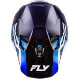 Casque FLY RACING Formula S Carbon Byte - Blue Carbon/blanc