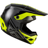 Casque FLY RACING Kinetic Crest - gris/noir/jaune fluo