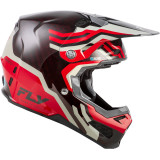 Casque FLY RACING Formula S Carbon Byte - Red Carbon/gris