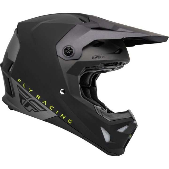 Casque FLY RACING Formula CP Slant Noir/Gris/Jaune Fluo