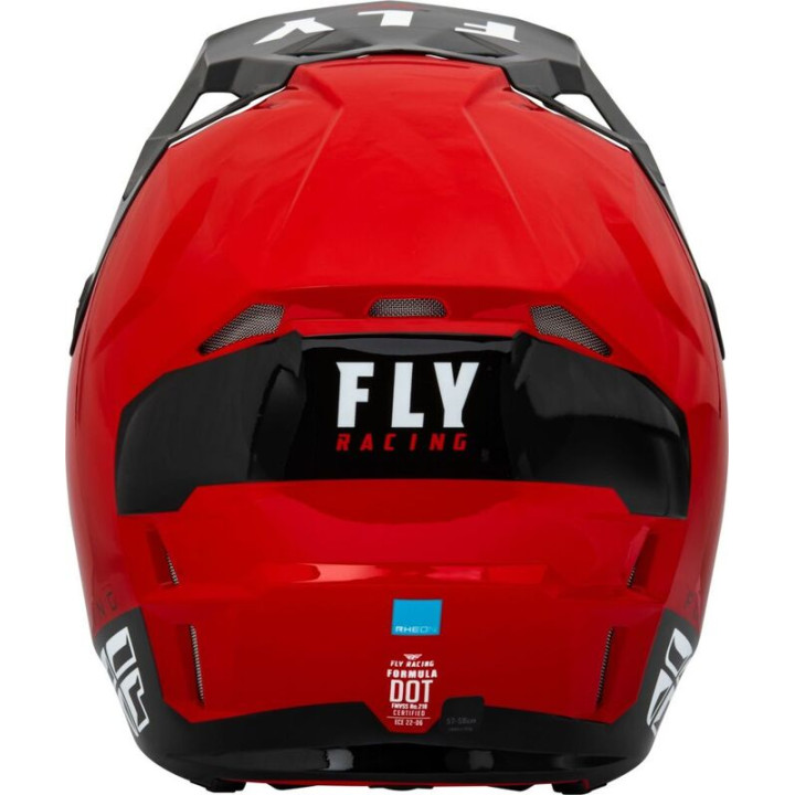 Casque FLY RACING Formula CP Slant Rouge/Noir/Blanc | Oxmoto