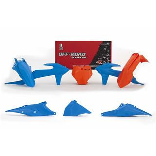 Kit plastique Racetech vintage bleu/orange KTM SX/SX-F