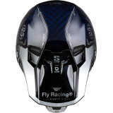 Casque FLY RACING Formula Smart Carbon Legacy - bleu carbone/argent