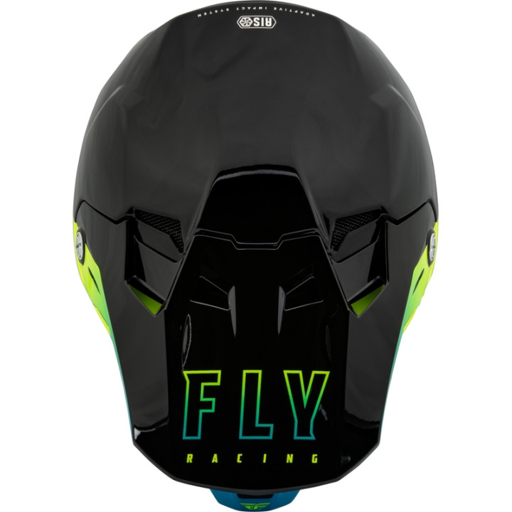 Casque FLY RACING Formula CC Centrum - noir/bleu/jaune fluo