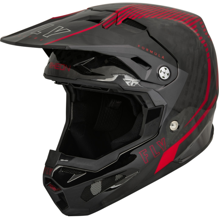 Casque FLY RACING Formula Carbon Tracer - Red/Black | Oxmoto