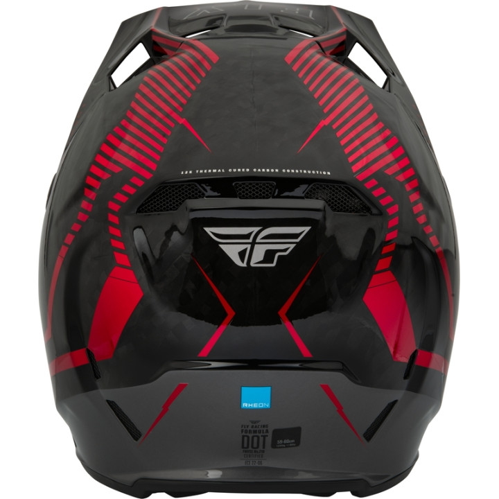Casque FLY RACING Formula Carbon Tracer - Red/Black | Oxmoto