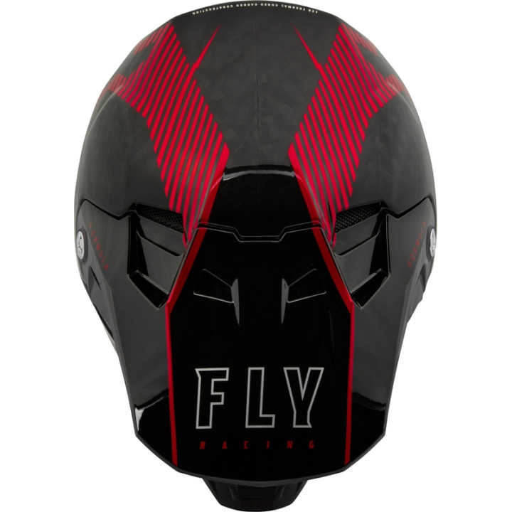 Casque FLY RACING Formula Carbon Tracer - Red/Black | Oxmoto