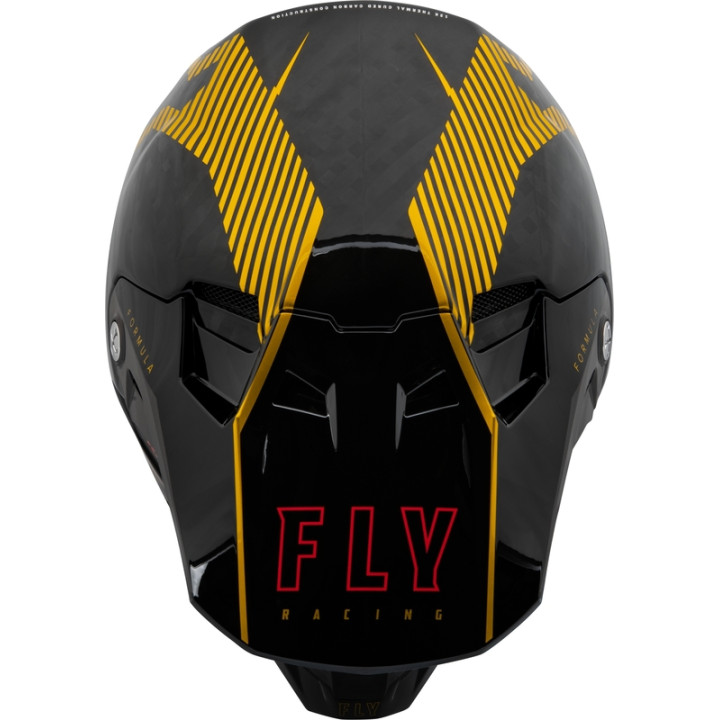 Casque FLY RACING Formula Carbon Tracer - Gold/Black