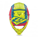 Casque FLY RACING F2 Carbon Mips Retrospec 2017 Rouge/Hi-Vizion