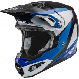Casque FLY RACING Formula Carbon Prime Bleu/Blanc/Bleu Carbon