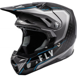 Casque FLY RACING Formula Carbon Axon Noir/Gris/Bleu