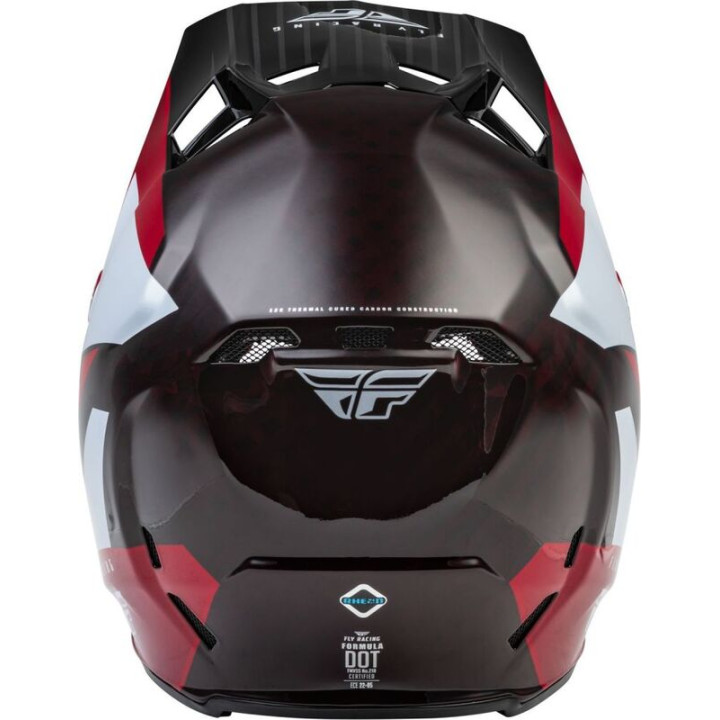 Casque FLY RACING Formula Carbon Prime Rouge/Blanc/Rouge Carbon