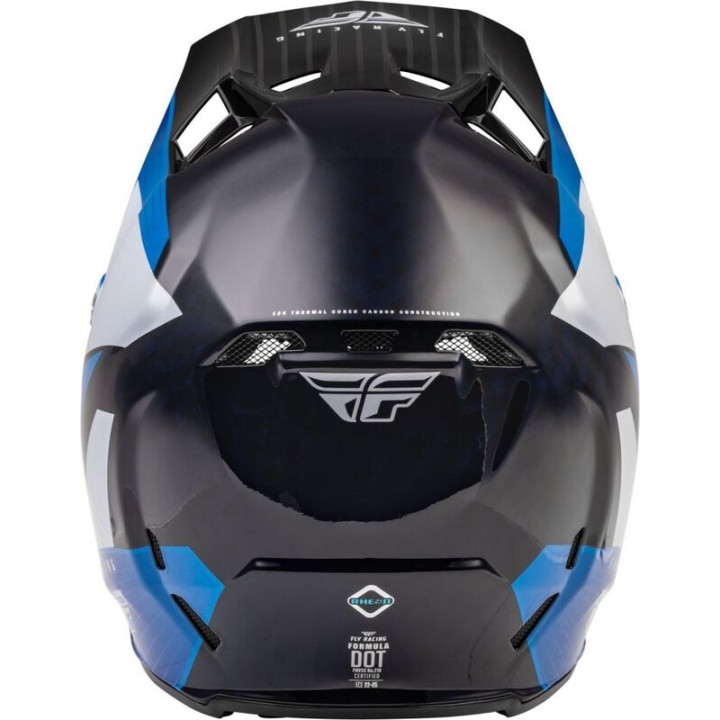 Casque FLY RACING Formula Carbon Prime Bleu/Blanc/Bleu Carbon