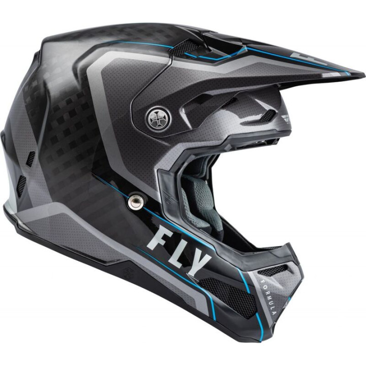 Casque FLY RACING Formula Carbon Axon Noir/Gris/Bleu