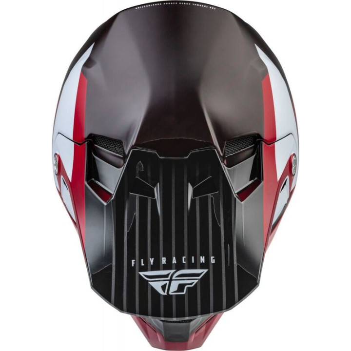 Casque FLY RACING Formula Carbon Prime Rouge/Blanc/Rouge Carbon