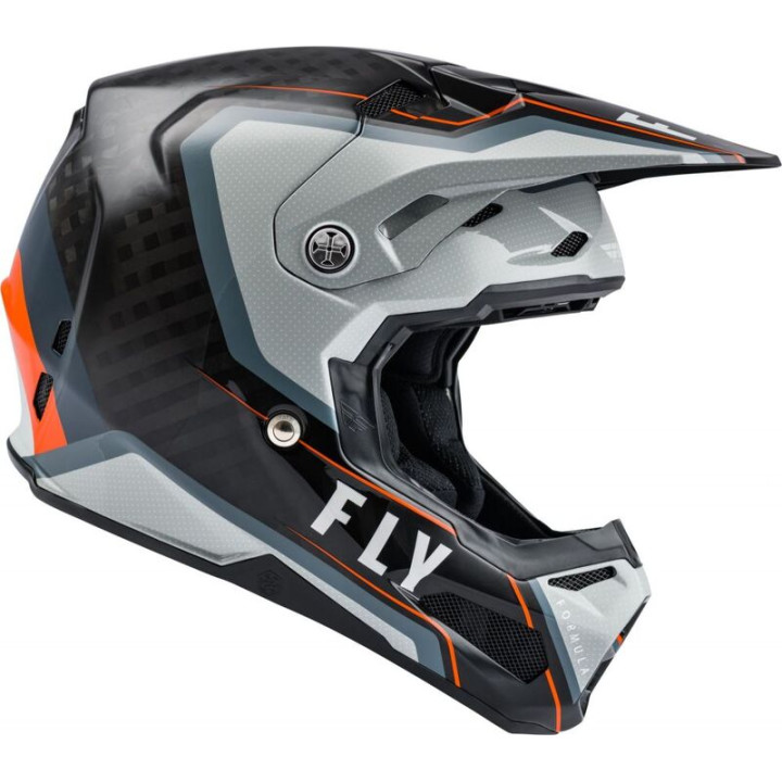 Casque FLY RACING Formula Carbon Axon Noir/Gris/Orange