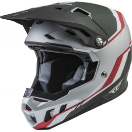 Casque FLY RACING Formula CC Driver Silver/Rouge/Blanc