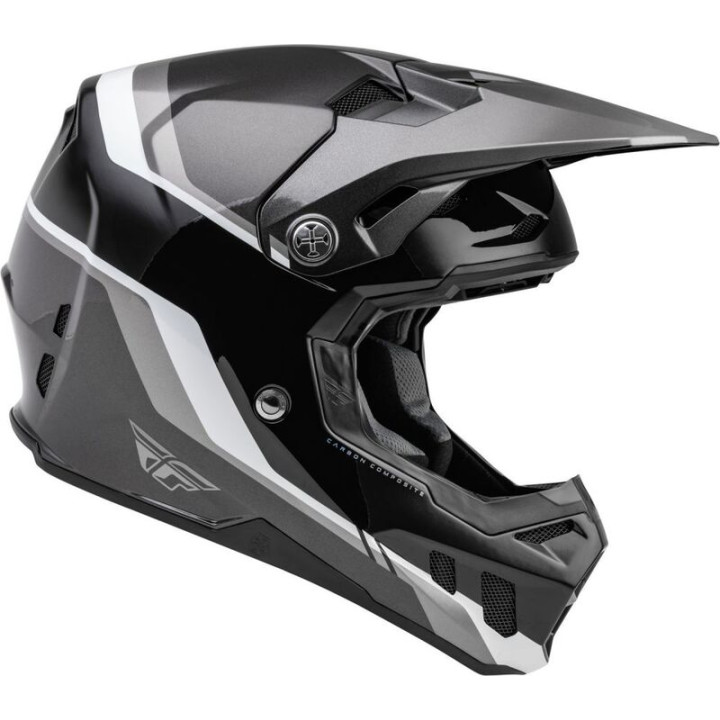 Casque FLY RACING Formula CC Driver Noir/Charcoal/Blanc