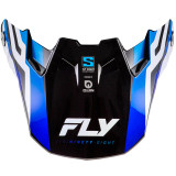 Visière FLY RACING Formula S Carbon Byte - Blue Carbon/bleu/blanc