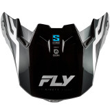 Visière FLY RACING Formula S Carbon Byte - Black Carbon/gris/argent
