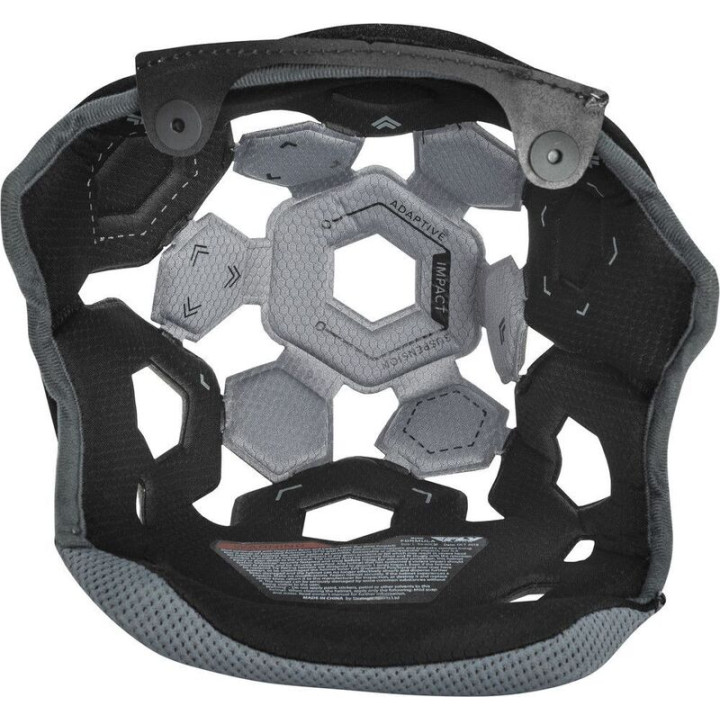 Coiffe FLY RACING Formula - noir/Cool Grey | Oxmoto