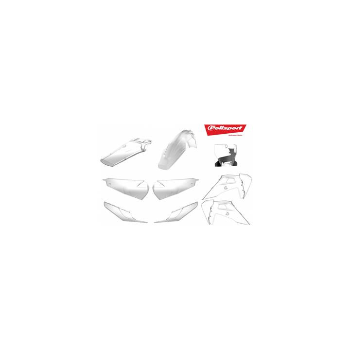 Kit plastiques Polisport transparent Husqvarna TC/FC