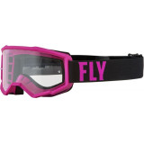 Masque FLY RACING Focus Rose/Noir | Oxmoto