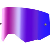 Écran FLY RACING avec fixation pour tear-off - écran rouge Iridescent fumé