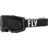Masque FLY RACING Focus Sand blanc/noir - écran fumé