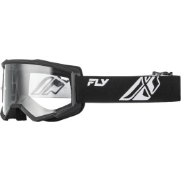 Masque FLY RACING Focus noir/blanc - écran clair | Oxmoto