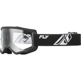 Masque FLY RACING Focus noir/blanc - écran clair | Oxmoto