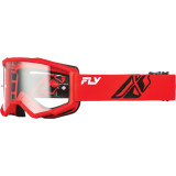 Masque FLY RACING Focus rouge/noir - écran clair | Oxmoto