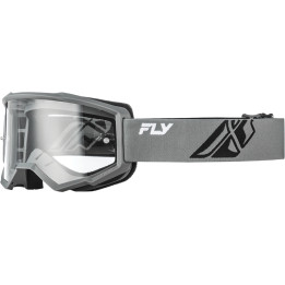Masque FLY RACING Focus gris/noir - écran clair | Oxmoto