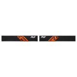 Masque FLY RACING Focus noir/orange - écran clair | Oxmoto