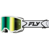 Masque FLY RACING Zone blanc/noir - écran vert | Oxmoto