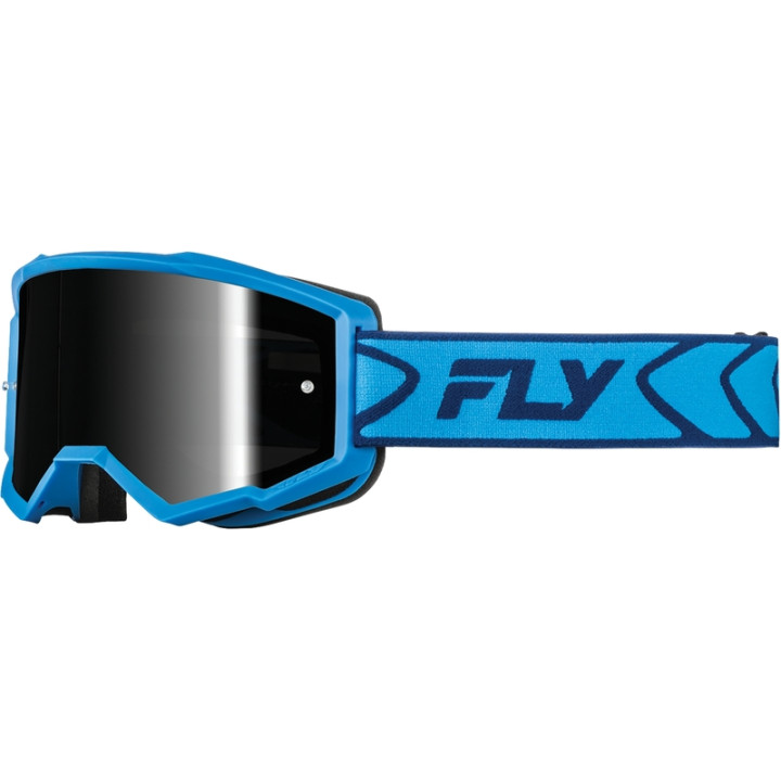 Masque FLY RACING Zone bleu/navy- écran noir | Oxmoto