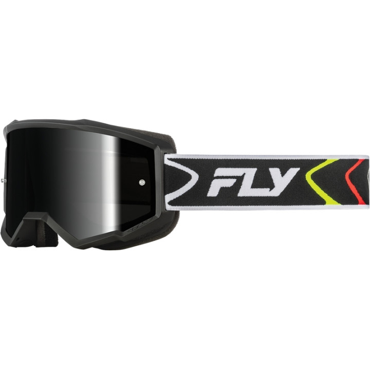 Masque FLY RACING Zone noir/blanc - écran noir | Oxmoto