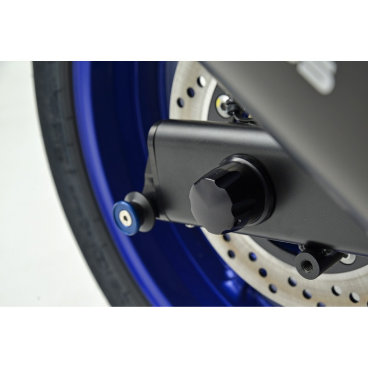 Protections fourche et bras oscillant (axe de roue) GILLES GTA noir/rouge Ducati
