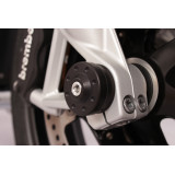 Protections fourche et bras oscillant (axe de roue) GILLES GTA noir Ducati Scramber 800