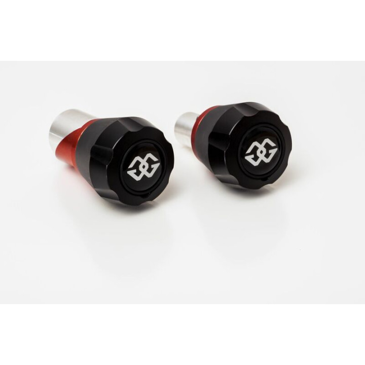 Protections fourche et bras oscillant (axe de roue) GILLES GTA noir/rouge Yamaha GTA-F-Y01-BR