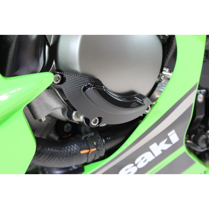 Couvre-carter moteur gauche GILLES noir Kawasaki Ninja ZX-10R
