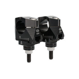 Pontets de guidon GILLES 2DGT réglables noir Honda | Oxmoto