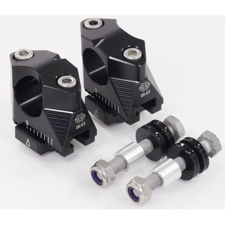 Pontets de guidon GILLES 2DGT réglables noir BMW S1000RR