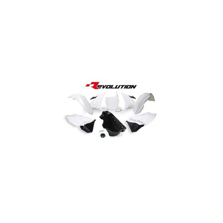 Kit plastiques Racetech blanc/noir KTM | Oxmoto