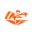 Kit plastiques UFO orange KTM EXC/EXC-F | Oxmoto