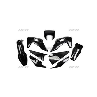 Kit plastiques UFO noir Husqvarna FE/TE | Oxmoto