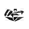 Kit plastiques UFO noir KTM EXC/EXC-F | Oxmoto